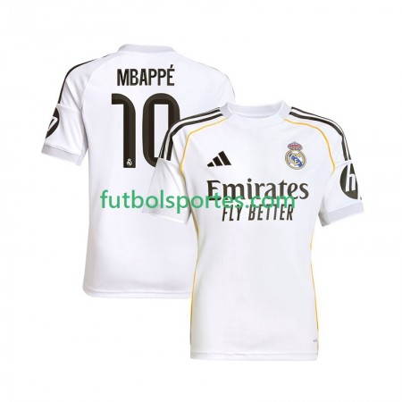 Camiseta Real Madrid Kylian Mbappé 10 Primera Equipación 2025/2026